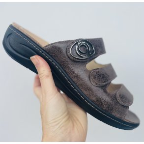 Fidelio dameslipper med god opbygning, velegnet til indlg 434034, Fabia F - brun