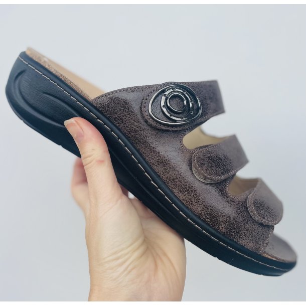 Fidelio dameslipper med god opbygning, velegnet til indlg 434034, Fabia F - brun