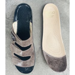 Fidelio dameslipper med god opbygning, velegnet til indlg 434034, Fabia F - brun