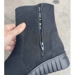 Hartjes damestvle med ekstra vidde (K), udtagelige indlg, dobbeltlynls, Rumba - sort