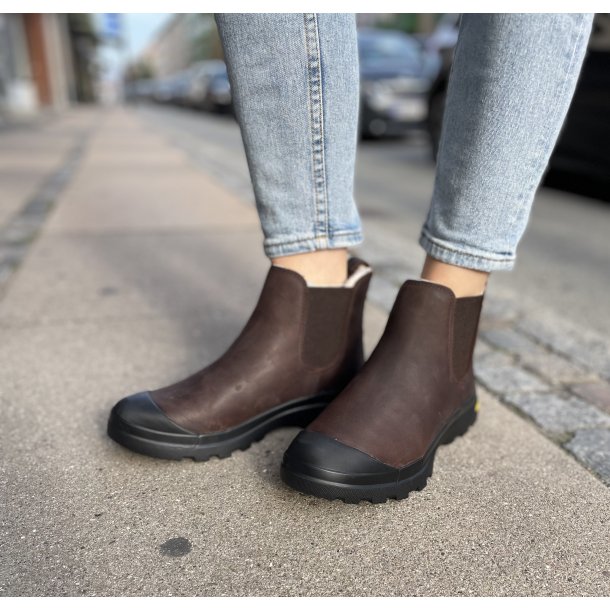 EMU Chelseaboot med vandt�t membran og foret med lammefor, Ragoona - brun