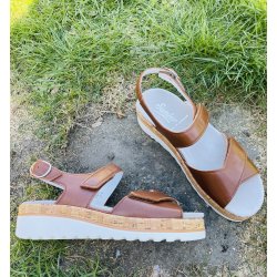 Semler Trixie,  sandal p� kileh�l, velegnet til indl�g - cognac