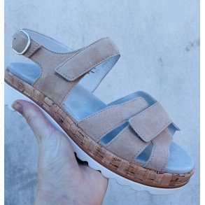 Semler Trixie,  sandal p� kileh�l, velegnet til indl�g - lys sand