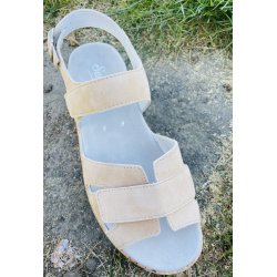 Semler Trixie,  sandal p� kileh�l, velegnet til indl�g - lys sand