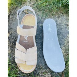 Semler Trixie,  sandal p� kileh�l, velegnet til indl�g - lys sand