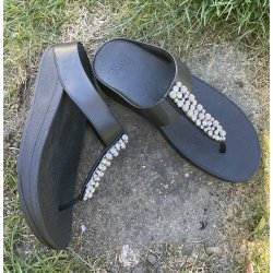 Fit Flop t�sandal Fino med perler - Sort