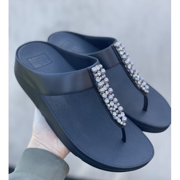 Fit Flop t�sandal Fino med perler - Sort