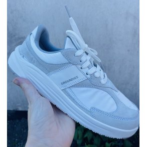 Groundies damesko med ekstra, ekstra vidde, velegnet til indl�g - Hvid