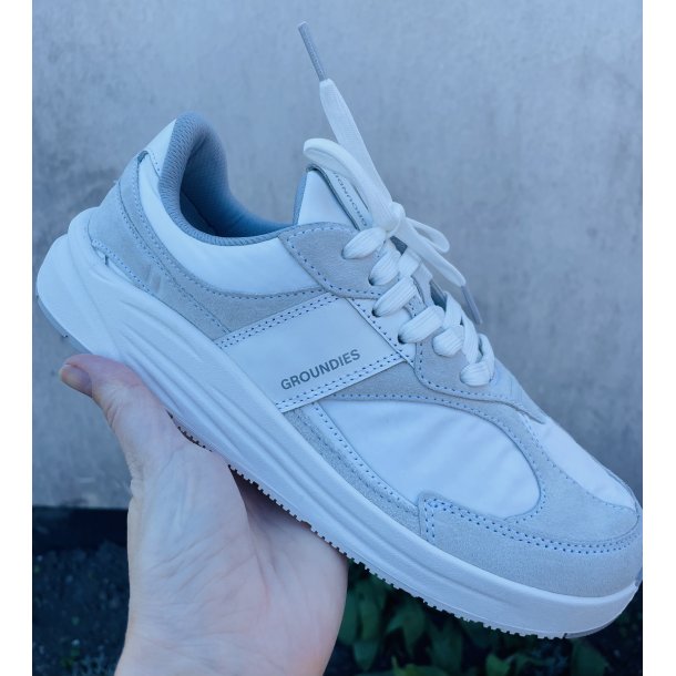 Groundies damesko med ekstra, ekstra vidde, velegnet til indl�g - Hvid