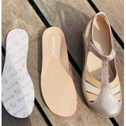 Piesanto 260997 rummelig sandal med lukket t�, velegnet til indl�g - lys