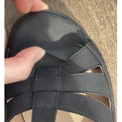 Piesanto 260887 rummelig sandal velegnet til indl�g - sort