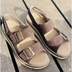 Fidelio damesandal Velegnet til indl�g 595012 - M�rkebrun