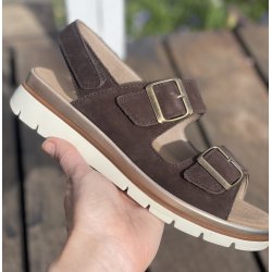 Fidelio damesandal Velegnet til indl�g 595012 - M�rkebrun