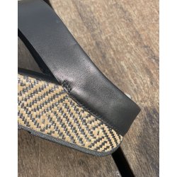 Fit Flop Lulu Lux t�sandal med flettet  s�l - sort