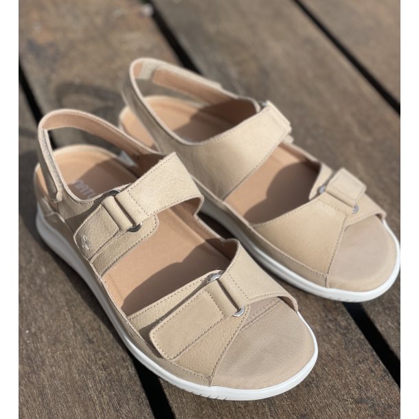 Piesanto 260881 rummelig sandal velegnet til indl�g - sand