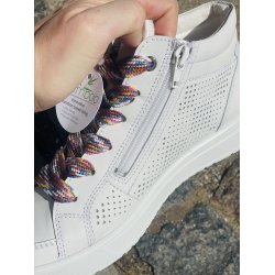 Ara Rom 2,0 50042 let st�vlet med huller, velegnet til indl�g, smal model - Hvid