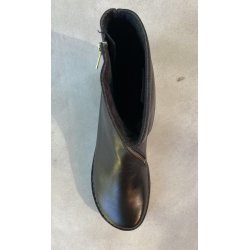 LBDK Damestvle med asymmetrisk lynls, ekstra vidde, Madison - sort