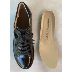 Hartjes damesko, velegnet til indlg, Phil - sort lak