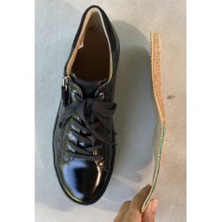 Hartjes damesko, velegnet til indlg, Phil - sort lak