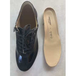 Hartjes damesko, velegnet til indlg ruskind/lak , vidde G, Breeze - sort 