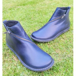 LBDK lav damestvle med asymmetrisk lynls, ekstra vidde, Madison - bl