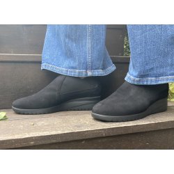 Mephisto hyttesko med kilehl, velegnet til indlg Ibelina - sort