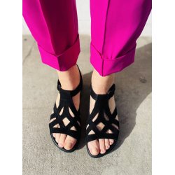 Arche damesandal Aurine - sort nubuck