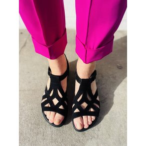 Arche damesandal Aurine - sort nubuck