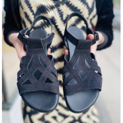 Arche damesandal Aurine - sort nubuck