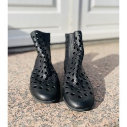 Arche kort sommerstvle i bldt skind, Dato - sort