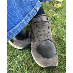 Gabor damesnresko med ekstra vidde (vidde k) udtagelige sler 56307 - gr/brun 