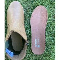 Charlotte of Sweden chelseaboot i bldt skind, velegnet til indlg 346072 - cognac
