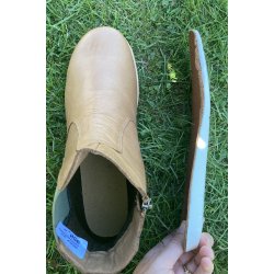 Charlotte of Sweden chelseaboot i bldt skind, velegnet til indlg 346072 - cognac