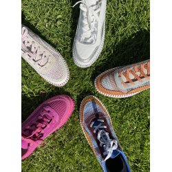 Hello Comfort strikkede sko, velegnet til indl�g med meget bl�de s�ler - Orange