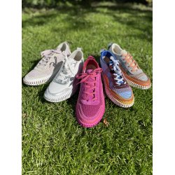 Hello Comfort strikkede sko, velegnet til indl�g med meget bl�de s�ler - Candy