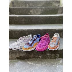 Hello Comfort strikkede sko, velegnet til indl�g med meget bl�de s�ler - Candy