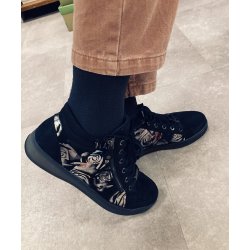 Ara kort damestvle, almindelig bredde, velegnet til indlg, Rom 24499 - bl med mnster