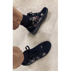 Ara kort damestvle, almindelig bredde, velegnet til indlg, Rom 24499 - bl med mnster