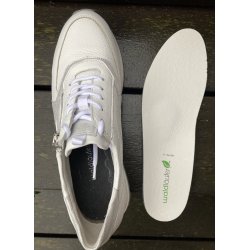 Waldlufer snresko i bldt hjorteskind, velegnet til indlg, Vicky - hvid