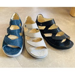  Fidelio damesandal med fast bagkappe og velegnet til indlg  496016 - bl