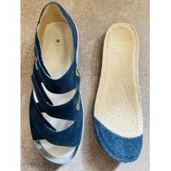  Fidelio damesandal med fast bagkappe og velegnet til indlg  496016 - bl