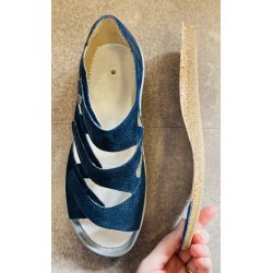  Fidelio damesandal med fast bagkappe og velegnet til indlg  496016 - bl