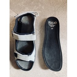  Fidelio sandal, almindelig bredde, velegnet til indl�g, Gini 445007 -  hvid
