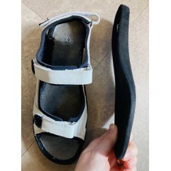  Fidelio sandal, almindelig bredde, velegnet til indl�g, Gini 445007 -  hvid