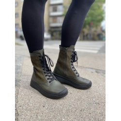 Softinos stvle i bldt skind kraftige sler, velegnet til indlg - Grn