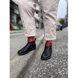 LBDK damestvlet, velegnet til indlg, Minerva - sort med rd detalje