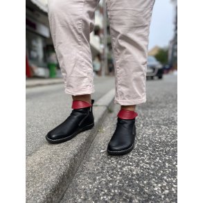 LBDK damestvlet, velegnet til indlg, Minerva - sort med rd detalje