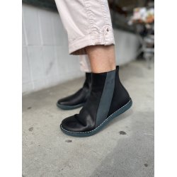  LBDK damestvlet, velegnet til indlg, Minerva - sort med bl detalje