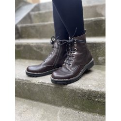 LBDK vinterstvle i en kraftig skind med lkkert fr, Bomber - mrkebrun