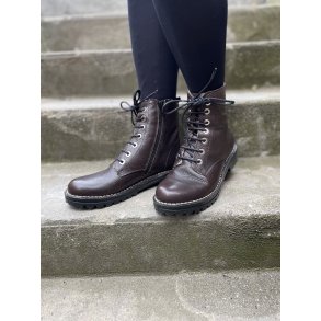 LBDK vinterstvle i en kraftig skind med lkkert fr, Bomber - mrkebrun